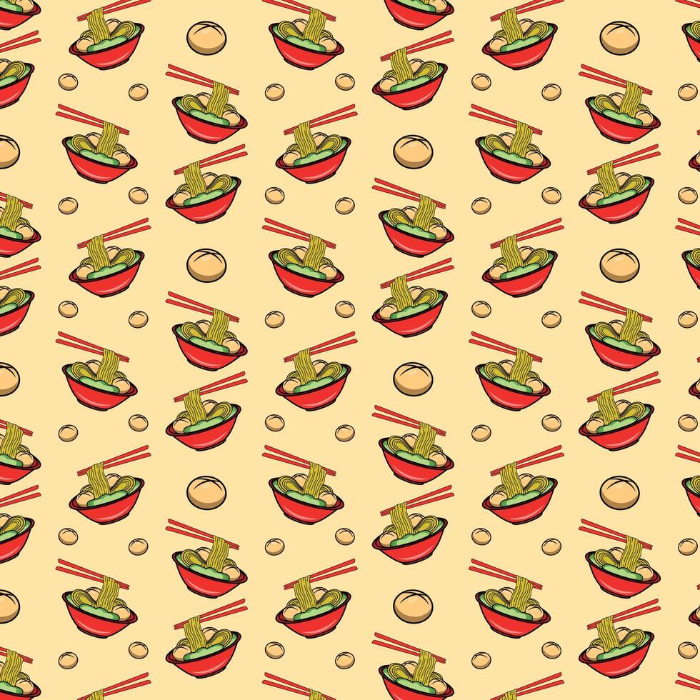 Background of Meatball Food. Illustration. vector