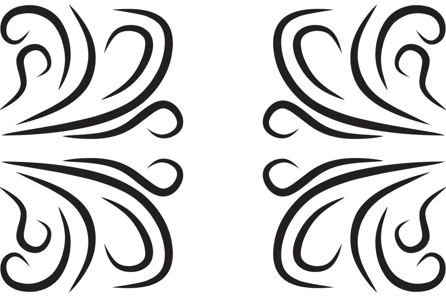 Curved line background design sketch illustration. Illustration. vector