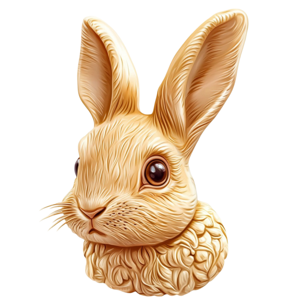 a rabbit head on transparent background png