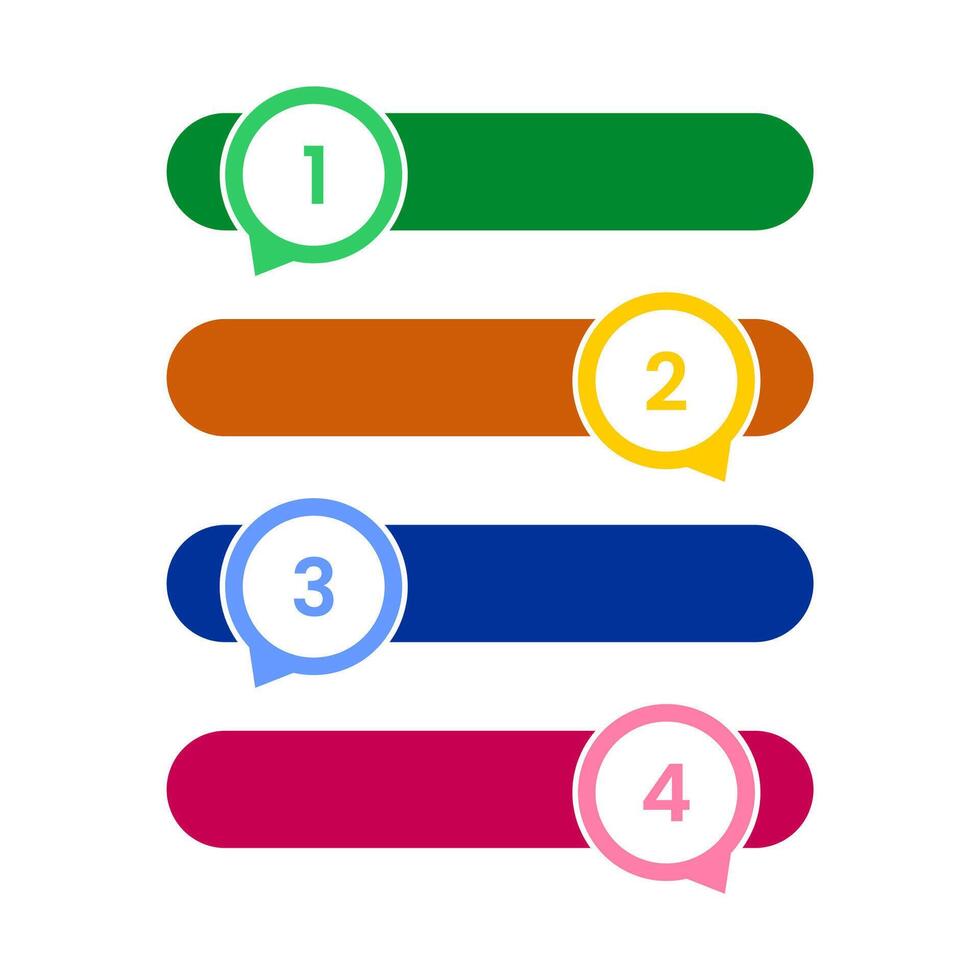 Colorful labels for writing signs vector