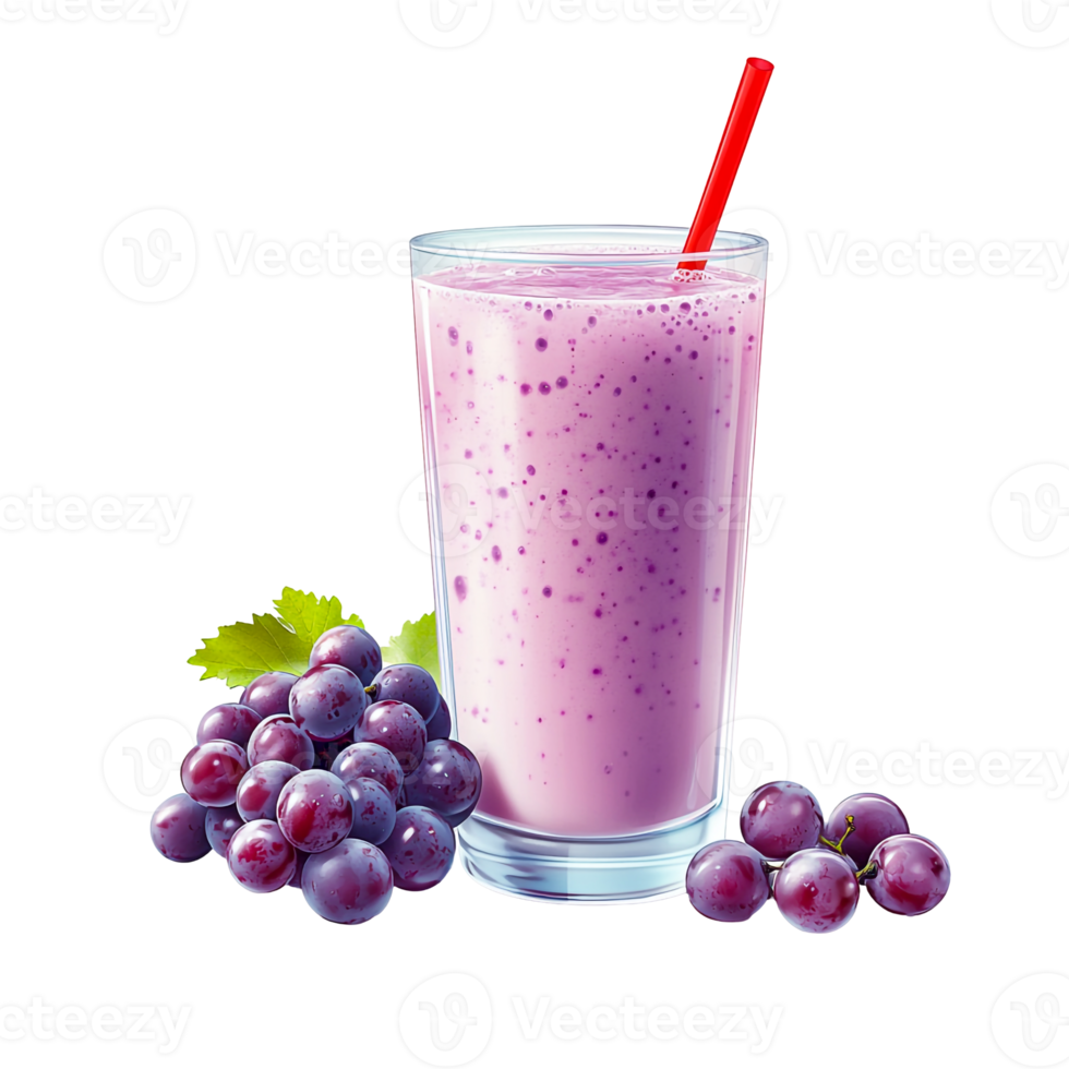 Refreshing Purple Smoothie with Grapes png