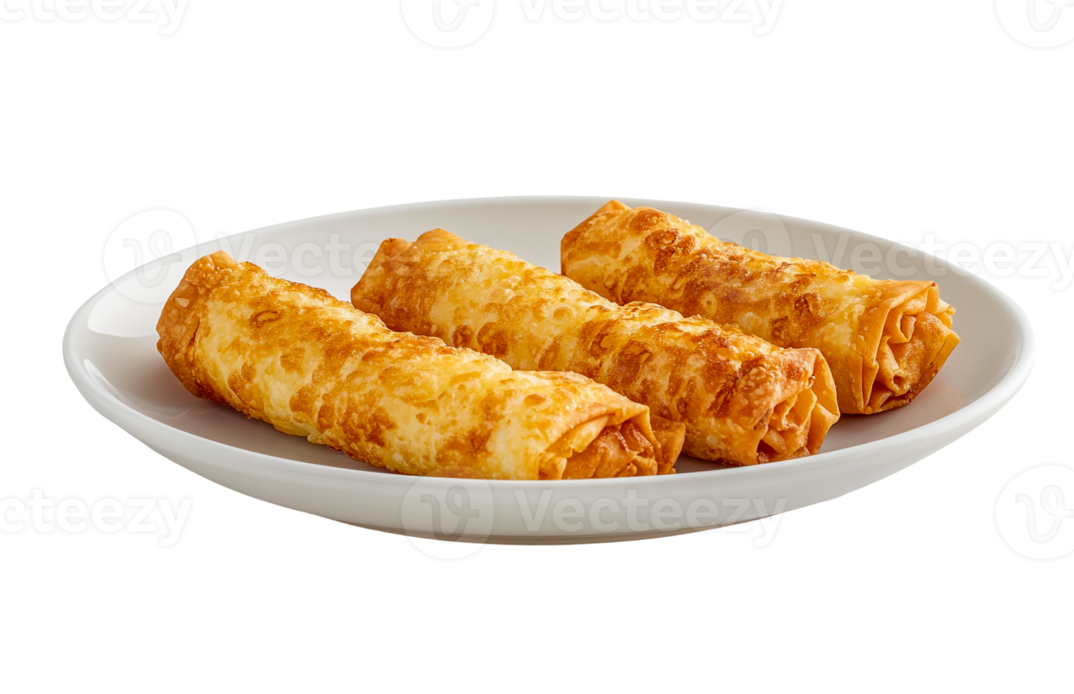 A Stack of Egg Rolls with Dipping Sauce png
