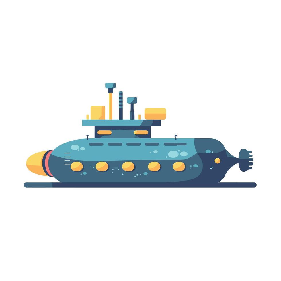 Underwater exploration vehicle designed for deep ocean research and discovery vector