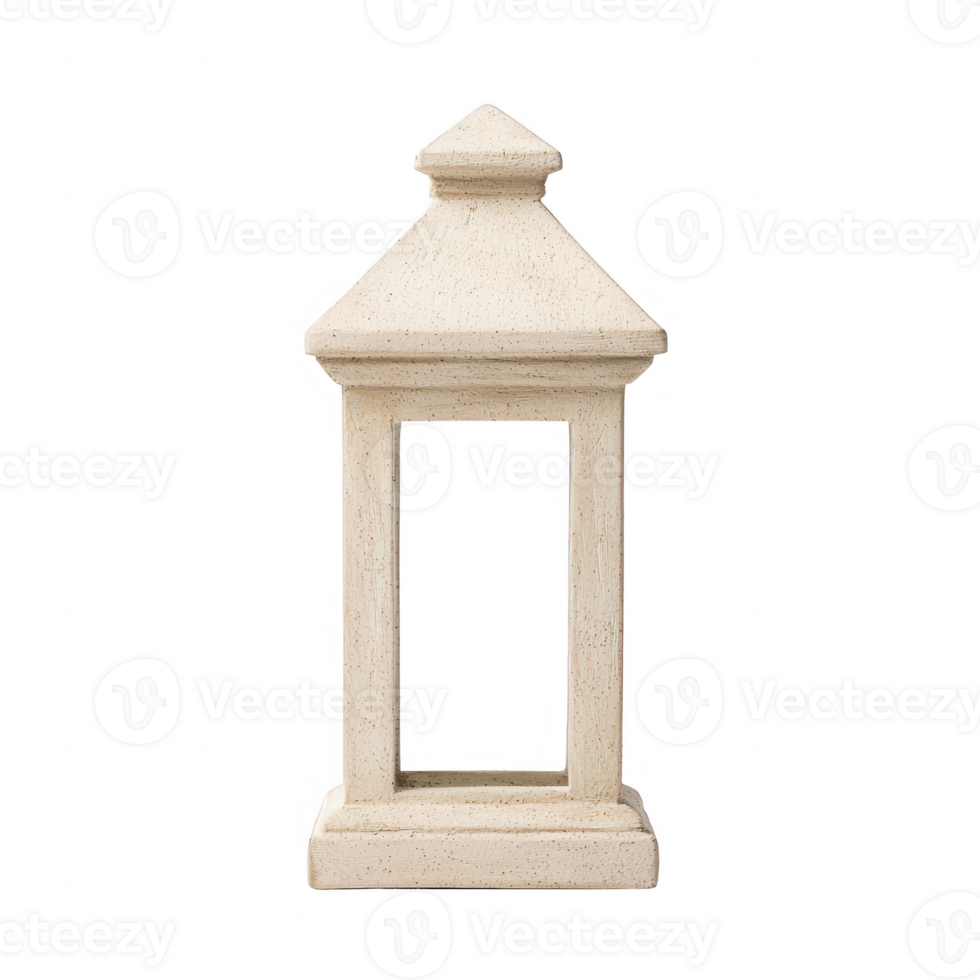 A classic stone lantern in an elegant design perfect for garden decoration. png