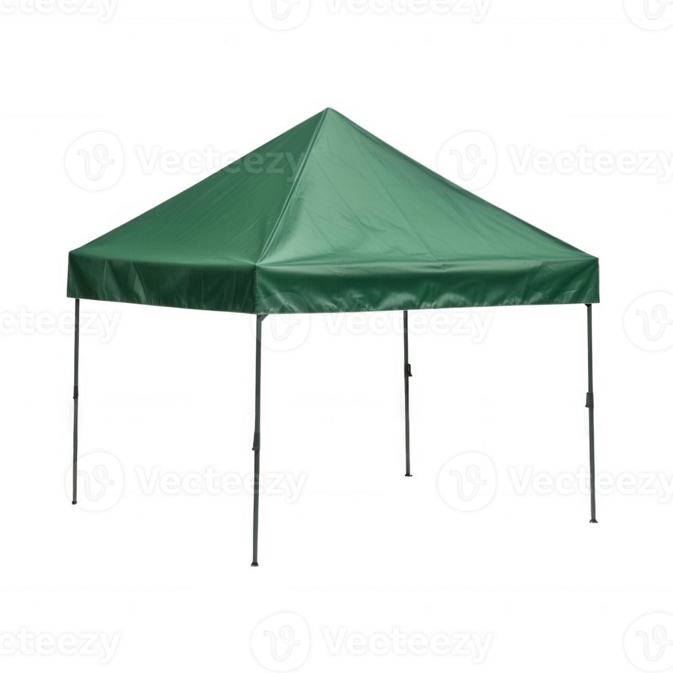 A green canopy tent ideal for outdoor events and gatherings. png
