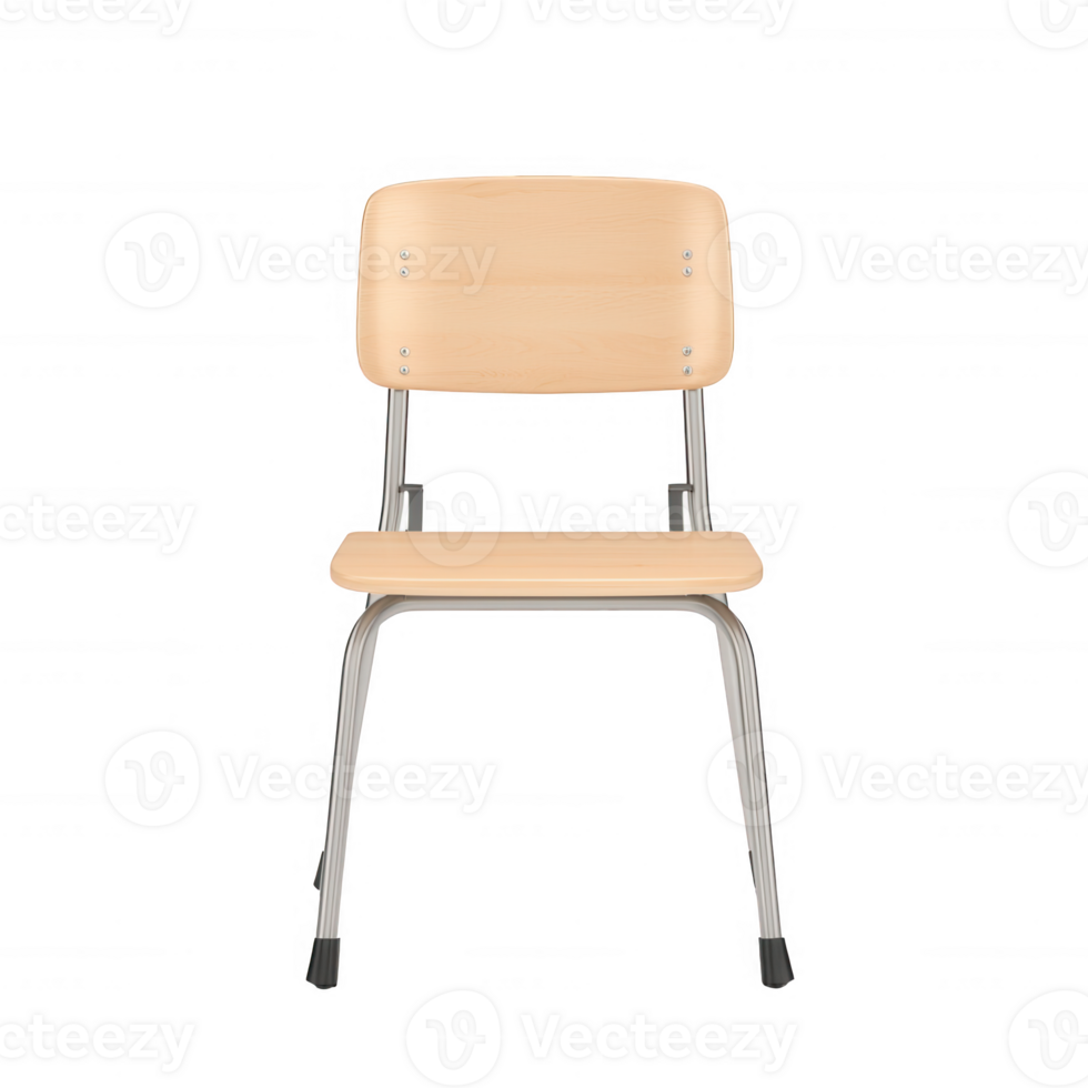 Minimalist chair design featuring wood and metal for modern spaces. png