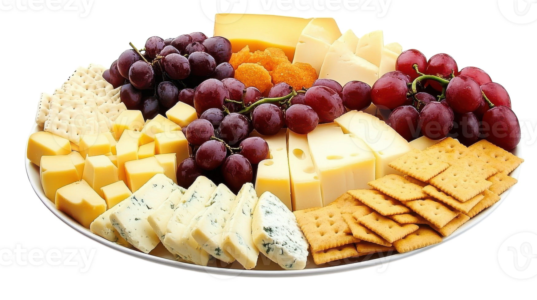 A Delicious Platter of Assorted Cheese and Crackers Perfect for Entertaining Guests at a Cozy Gathering. png