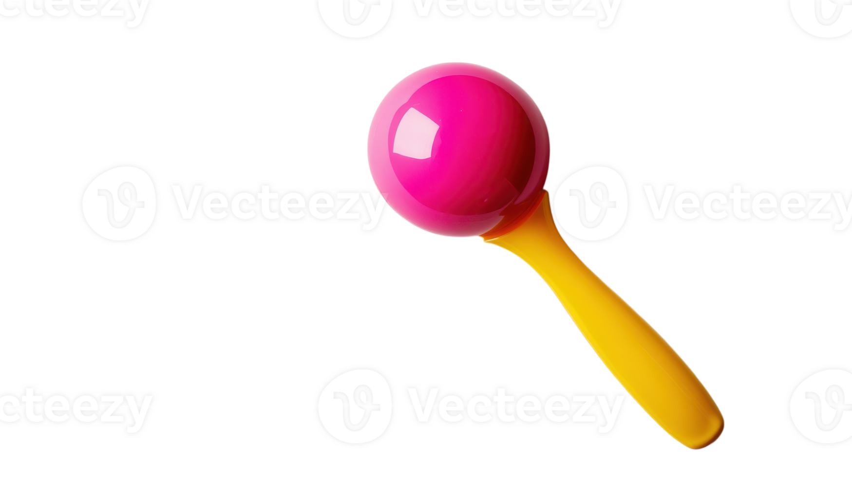 A Colorful and Playful Plastic Maraca Ideal for Children's Parties and Events, Adding Excitement to Music Activities and Creative Play. png