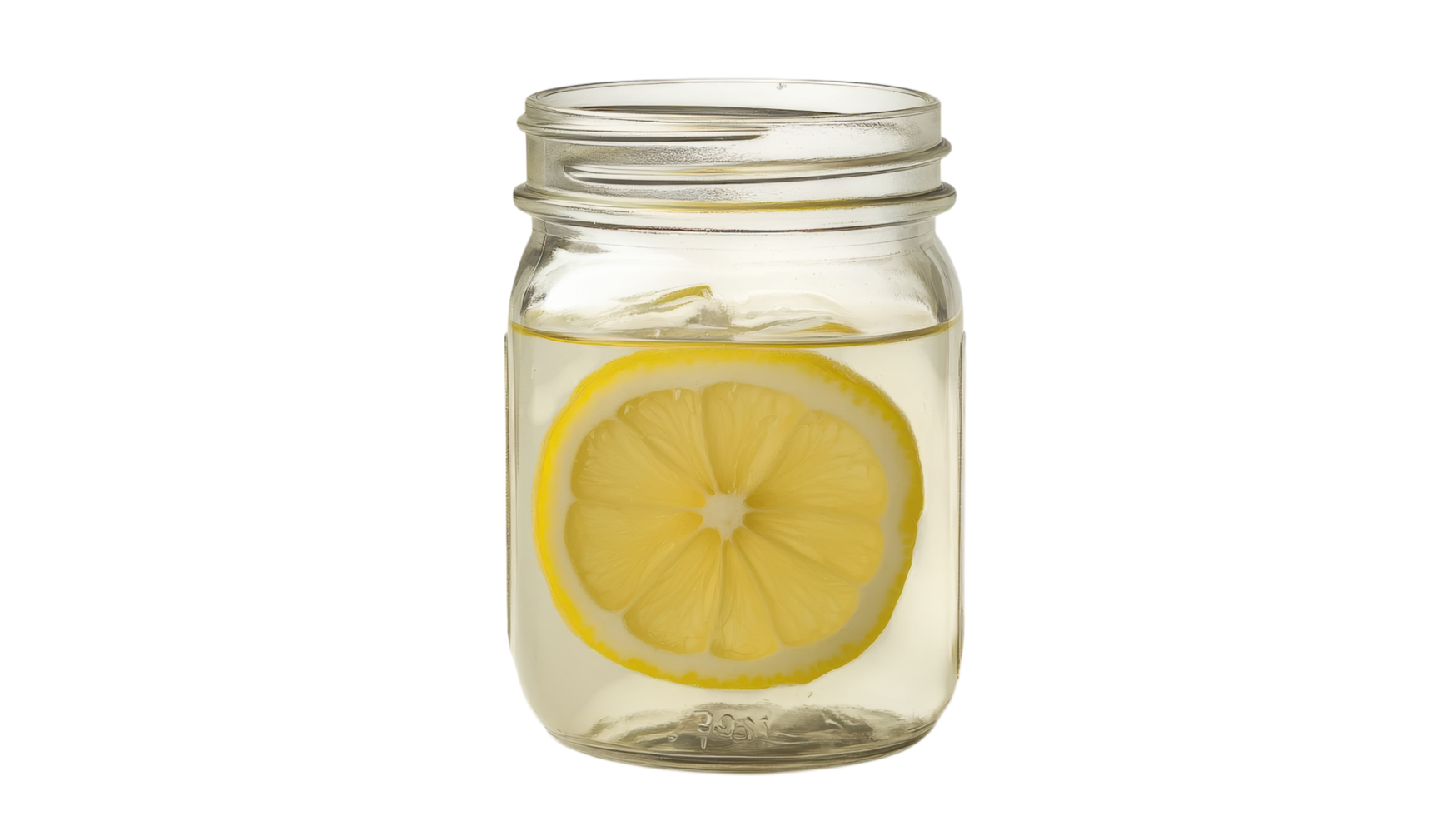 Refreshing Mason Jar Filled with Homemade Lemonade for Summer Parties or Picnics, Perfect for Quenching Thirst. png