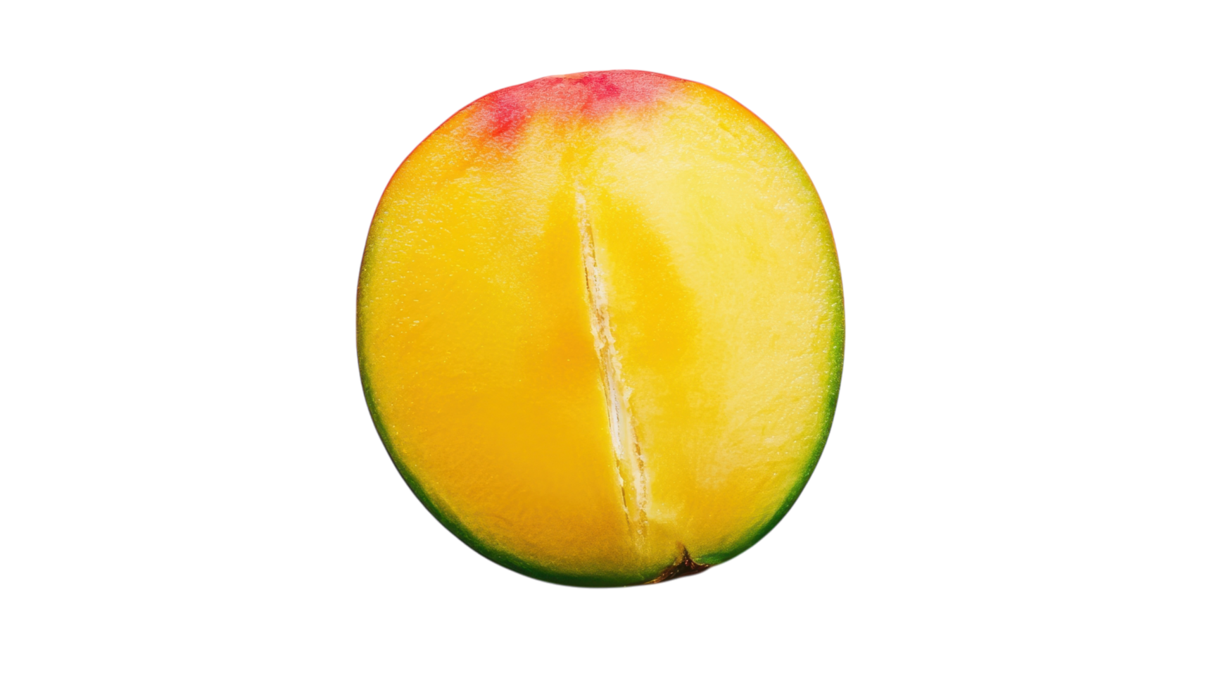 A Close-Up of a Juicy Ripe Mango Sliced Open to Showcase Its Vibrant Flesh, Perfect for Culinary Displays and Healthy Recipe Use. png