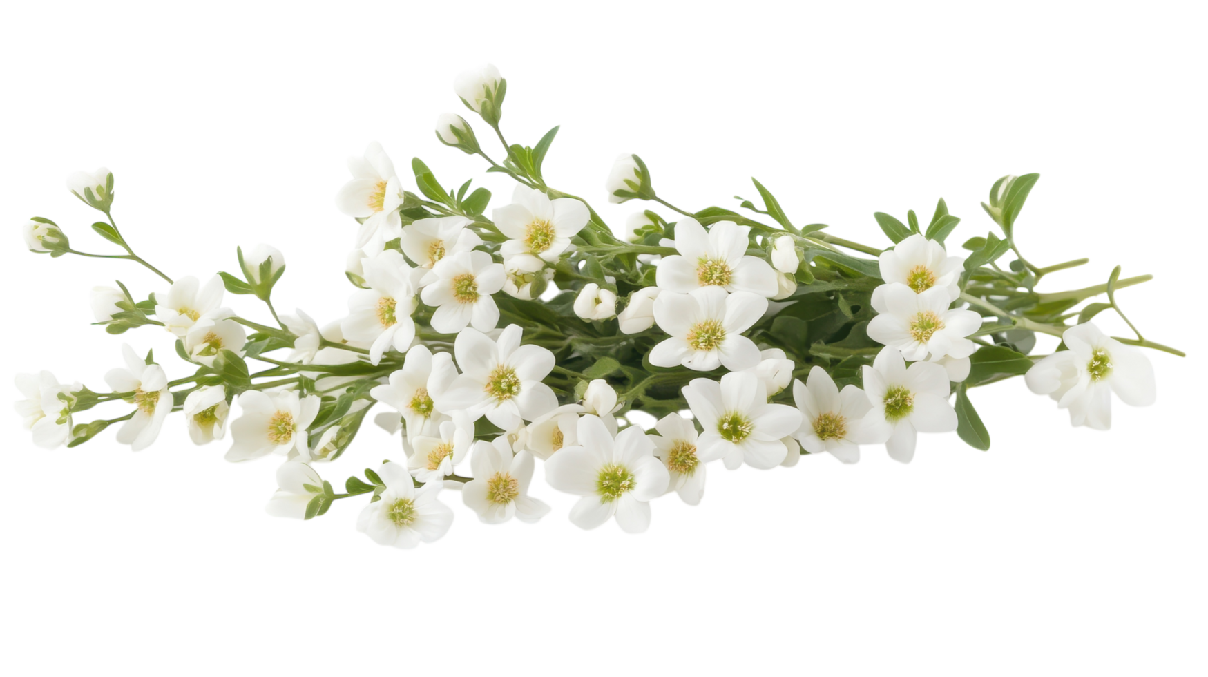 A Beautiful Cluster of Small White Daisies Surrounded by Lush Greenery Perfect for Nature Themes, Floral Designs, and Spring-Based Projects. png
