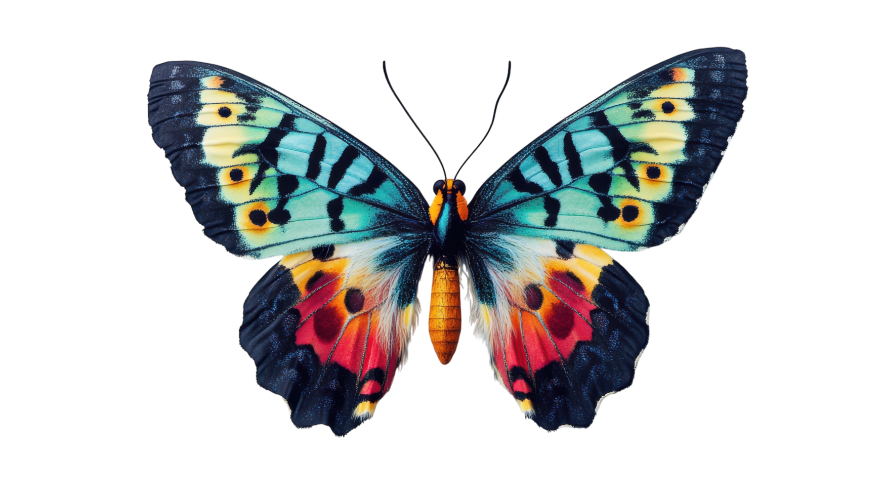 A Captivating Image of a Colorful Butterfly with Intricate Wing Patterns Perfect for Nature and Beauty Themes in Various Projects and Designs. png