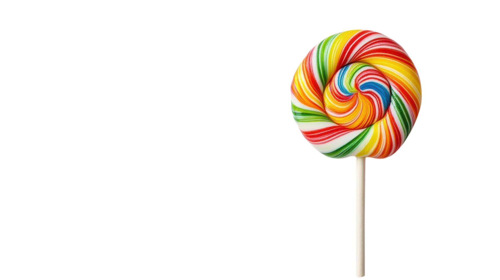 A colorful lollipop on a black background png