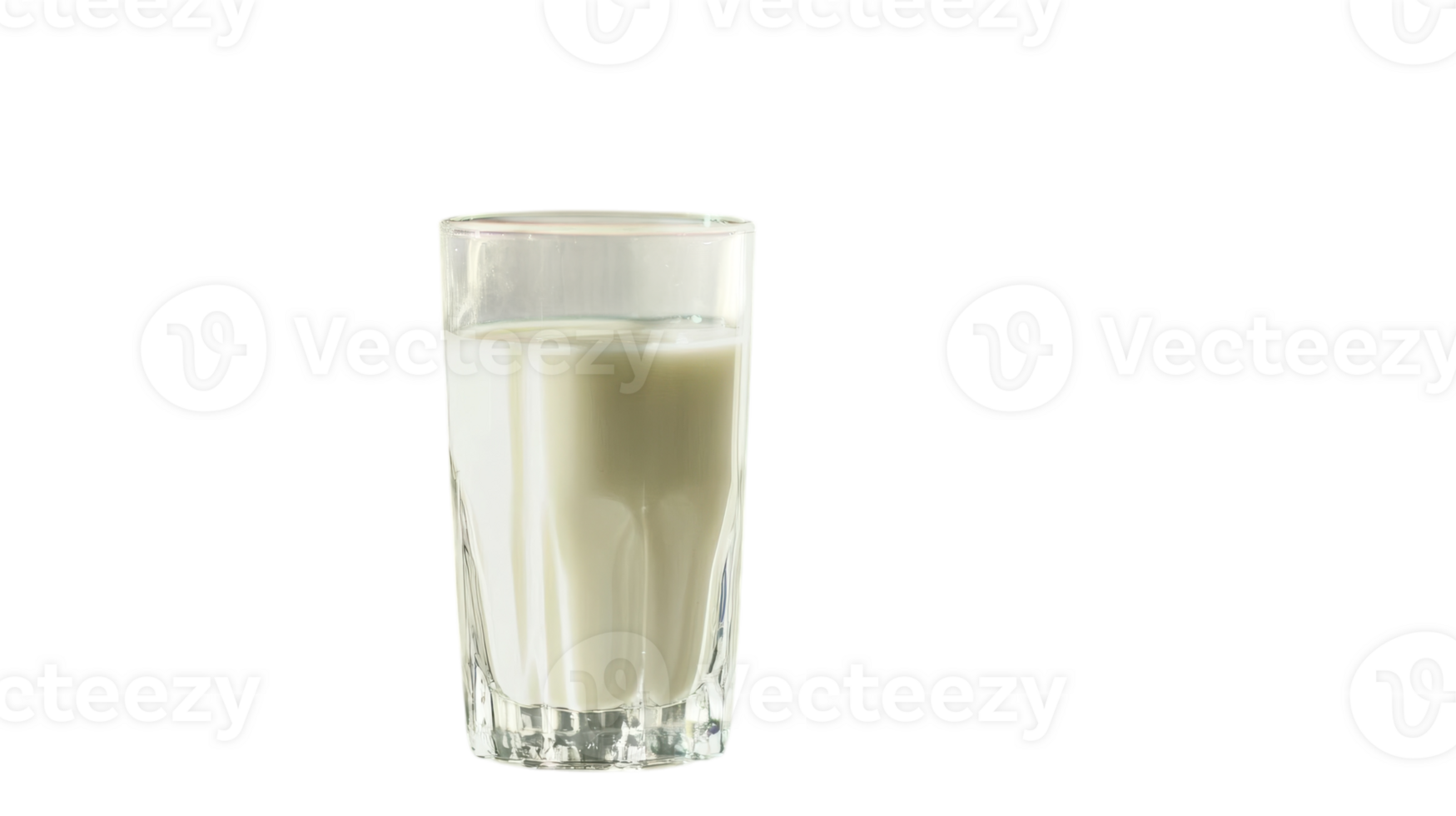 A Crystal Clear Glass of Milk Perfect for Healthy Lifestyle Promotions and Culinary Presentations Featuring a Minimalistic White Background. png