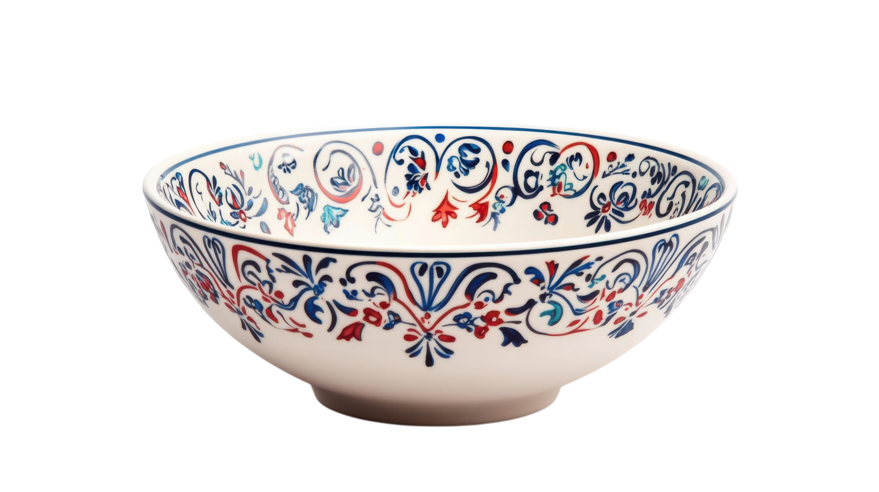 A Beautiful Decorative Ceramic Bowl Featuring Intricate Patterns Perfect for Home Decor and Stylish Table Settings. png