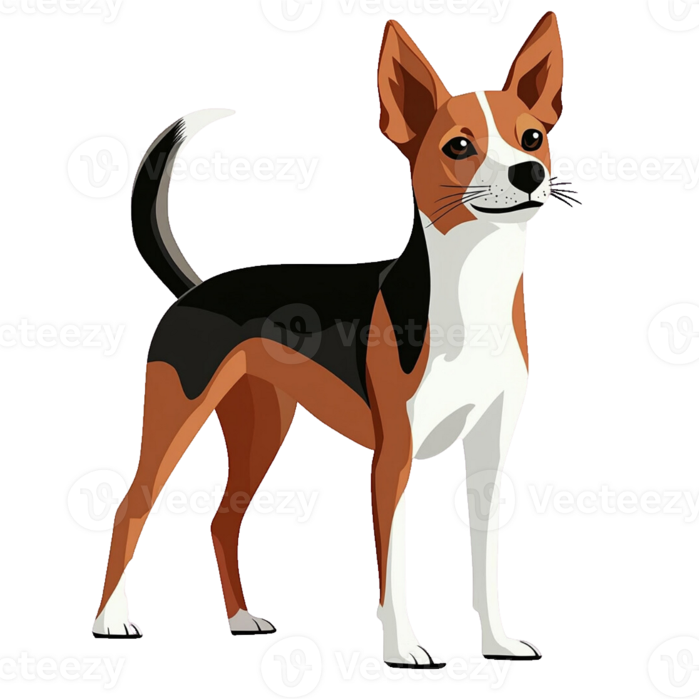 Lovable Dog isolate on transparent backgorund. png