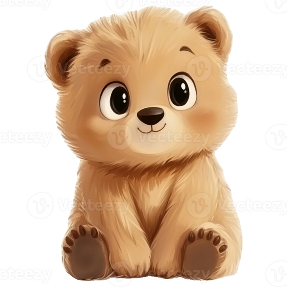 Cheerful Baby Bear, illustration. png