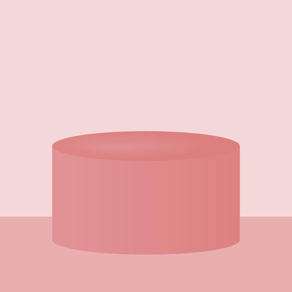 Muted Cylinder Shape with Soft Gradient vector