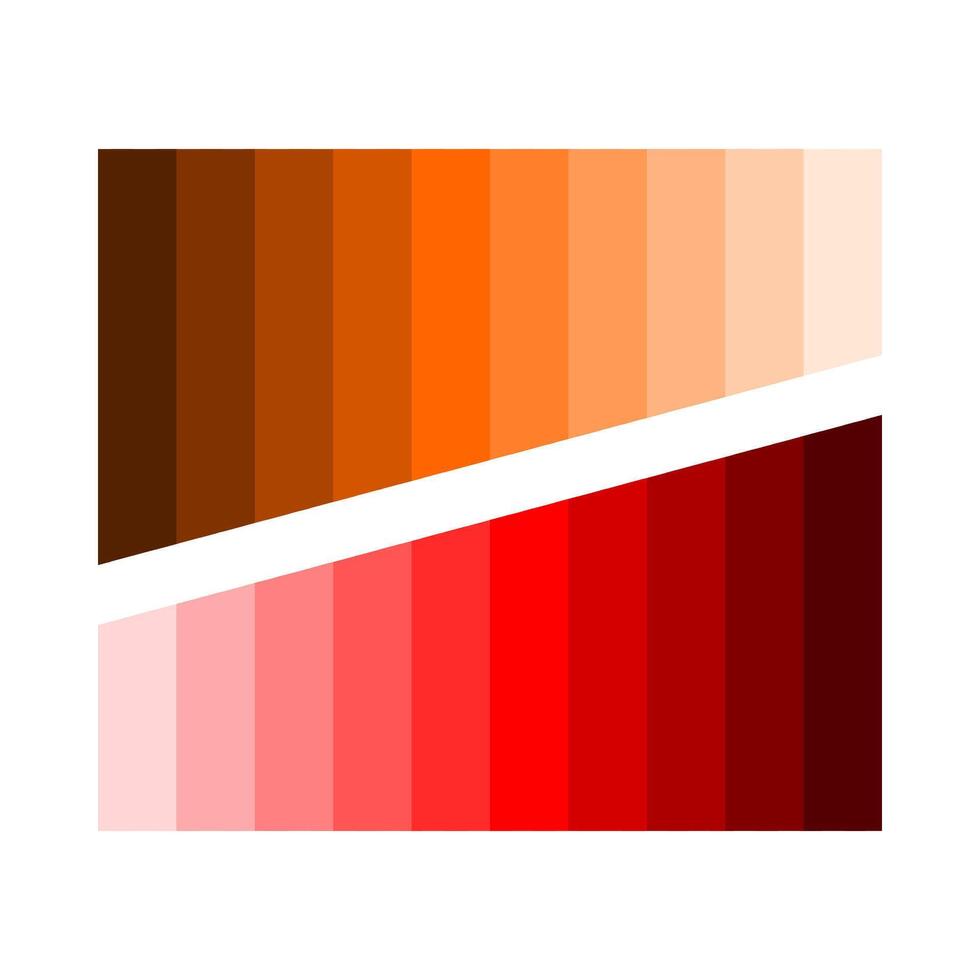 Muted Gradient Stripes in Warm Red Tones vector