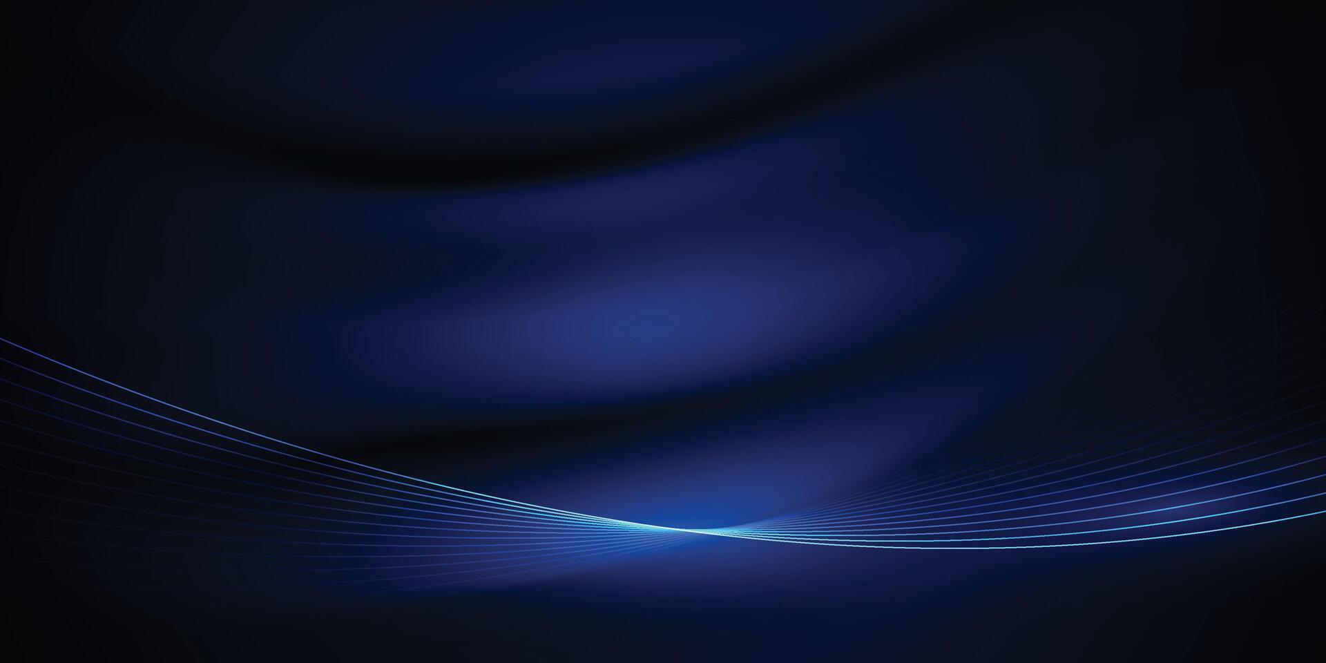 Blue luxury with line light effect background. vector