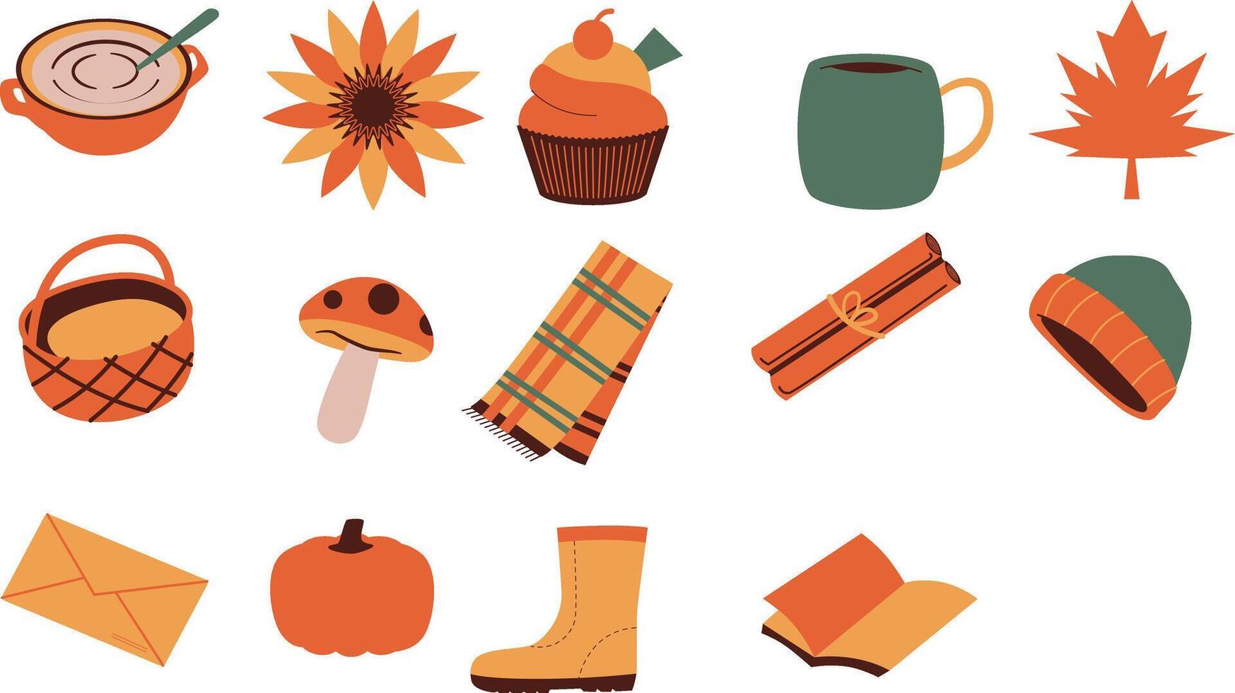 a fall season vibes illustration vector