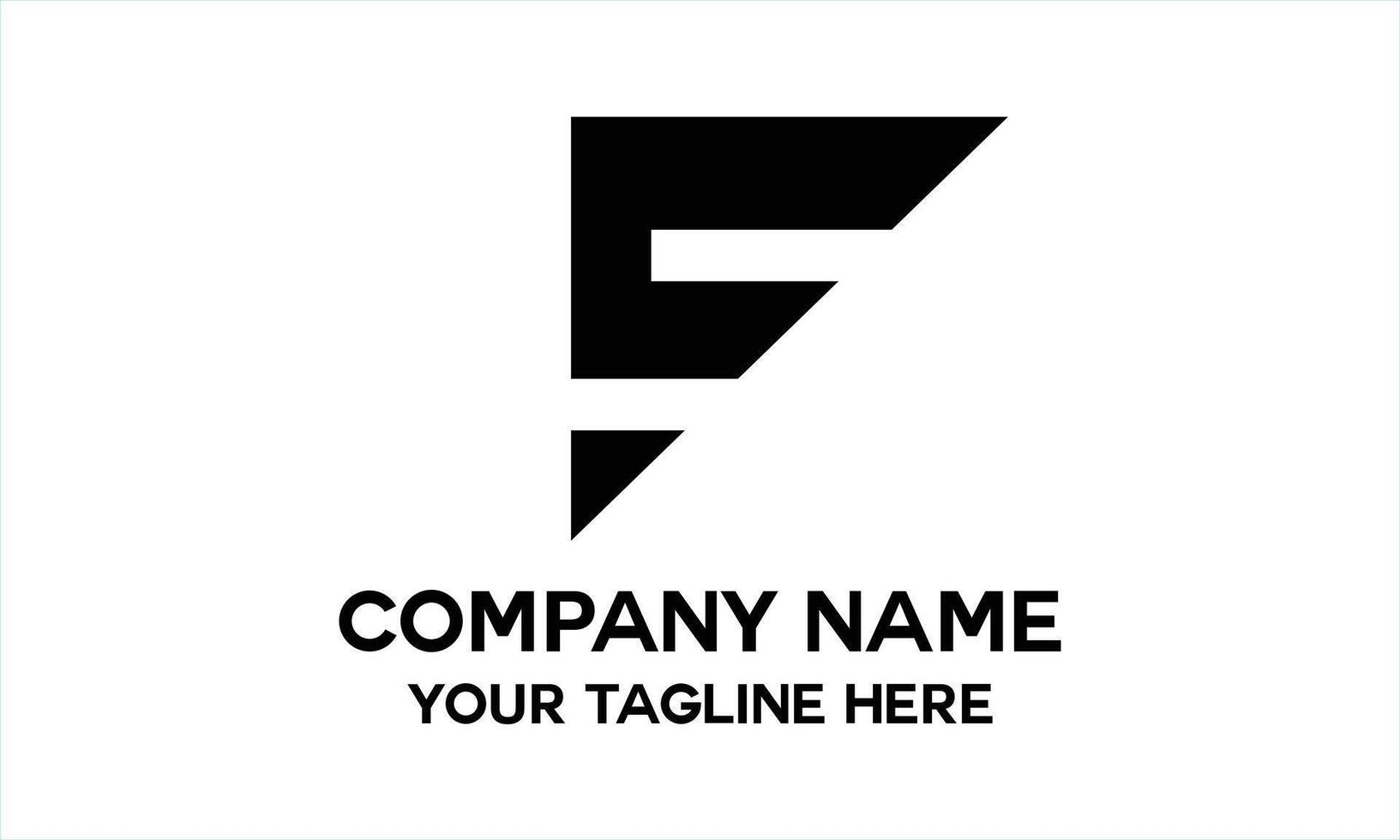 letter F black color vector