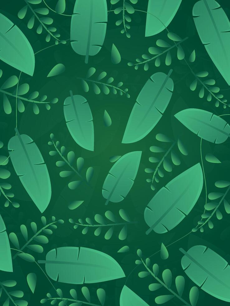 vine green leaves background vector