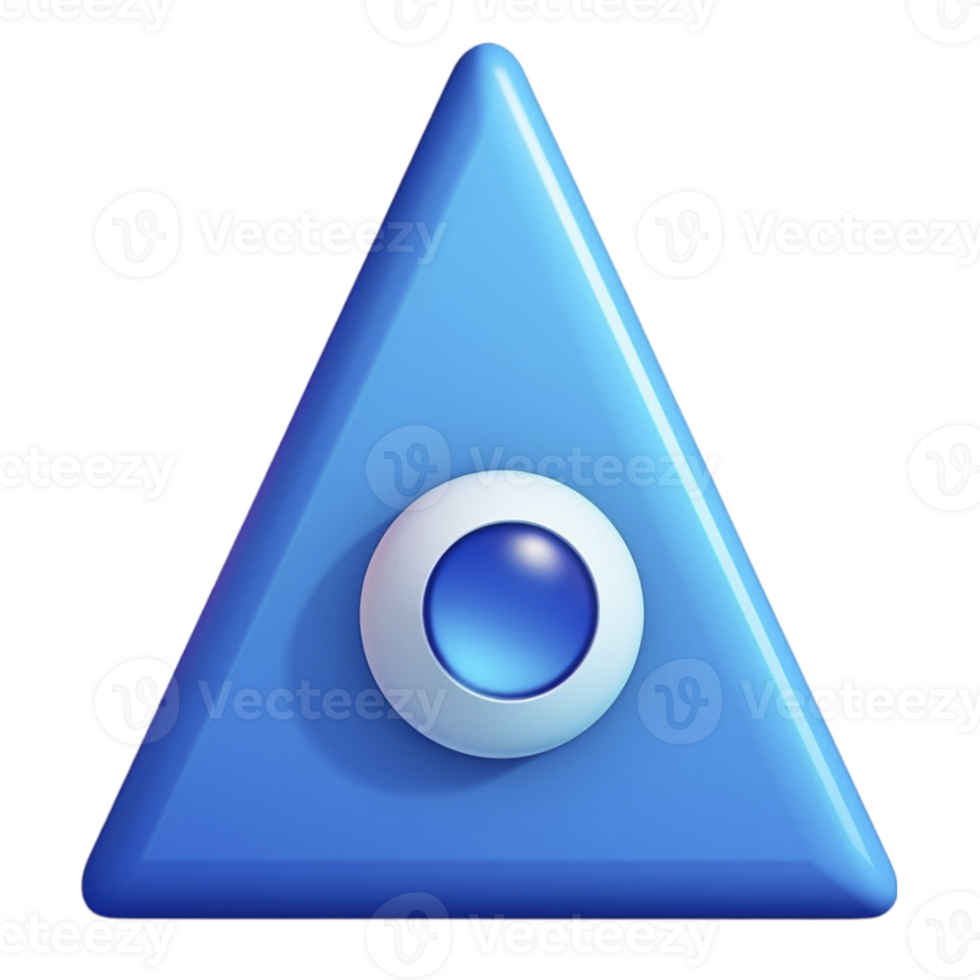 triangle shape isolated on transparent background png