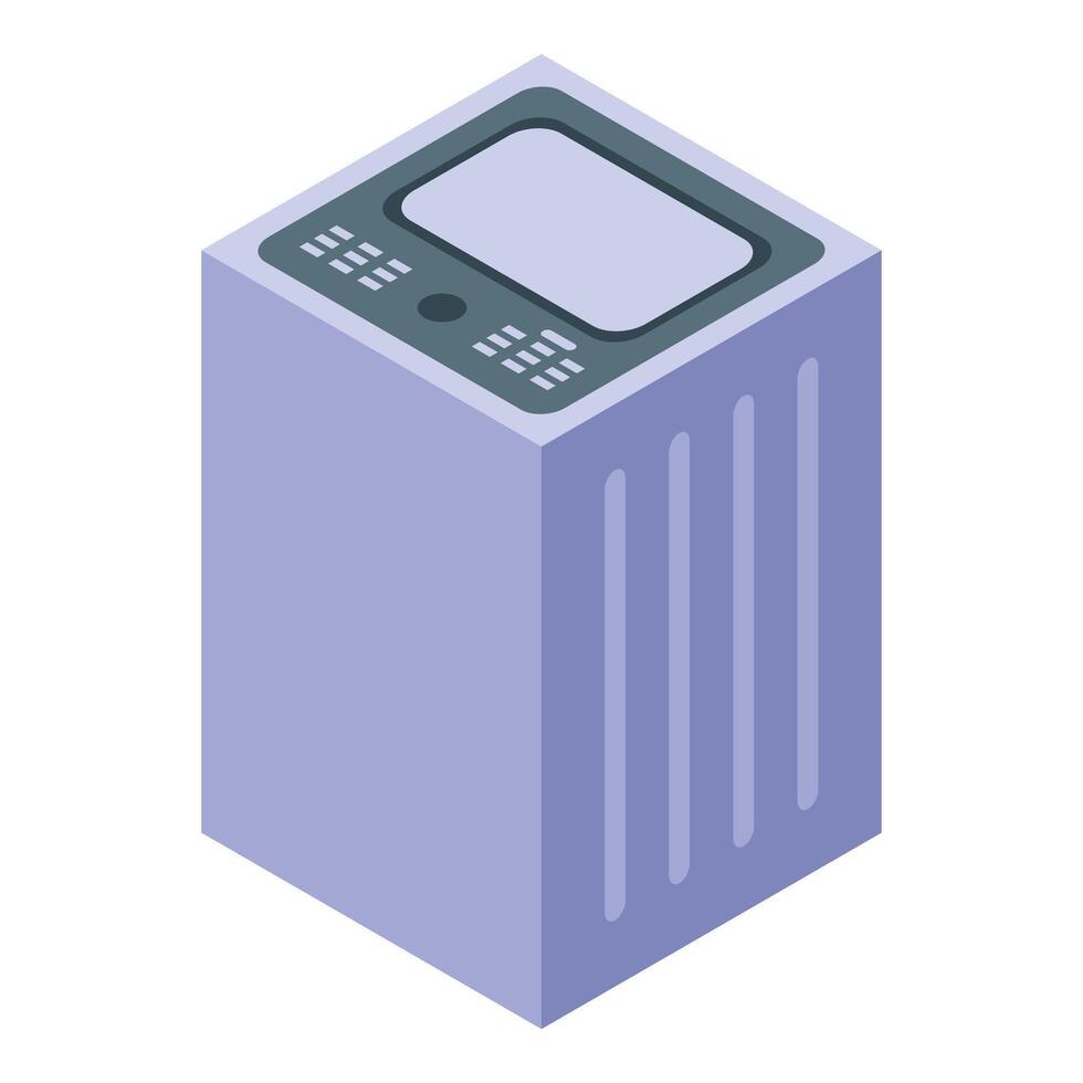 retro informática sistema con teclado y monitor mostrando información vector