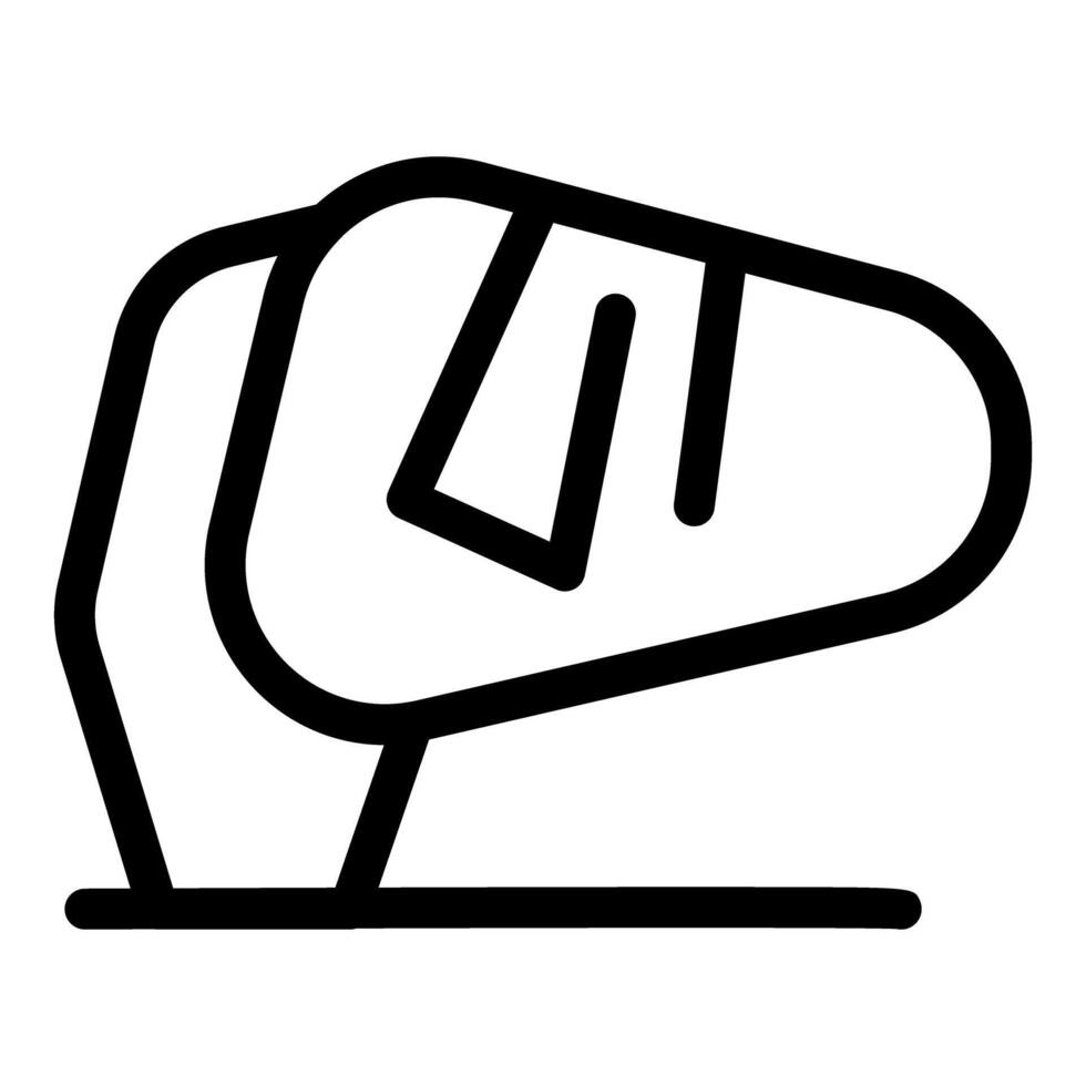 Electric hand planer lying on a surface, woodworking power tool icon vector