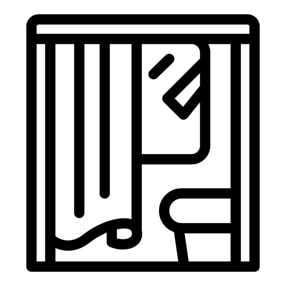 Voting booth with curtain and ballot box ensures privacy and security in elections vector