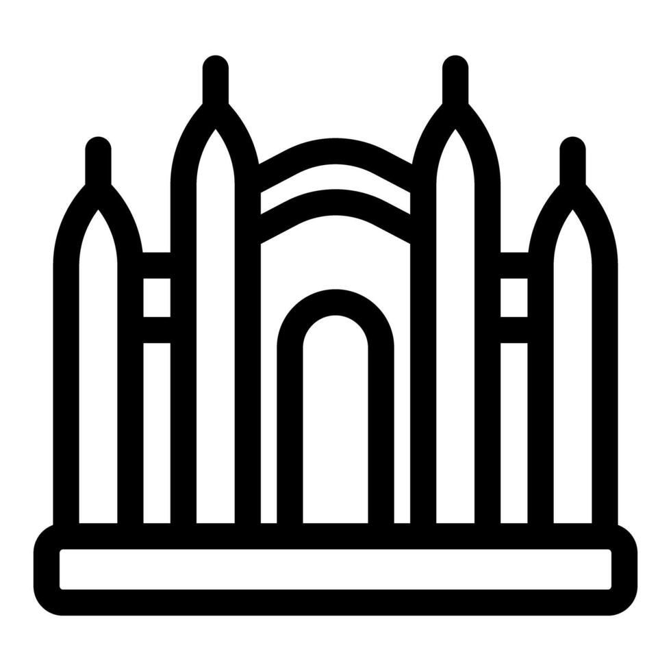 Inflatable bouncy house castle standing on a platform vector