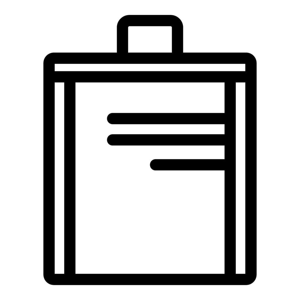 Clipboard with a document showing taking notes, writing, or planning vector