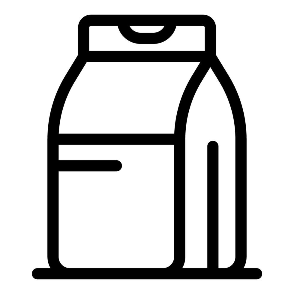 Washing powder package icon representing laundry detergent for clothes cleaning vector