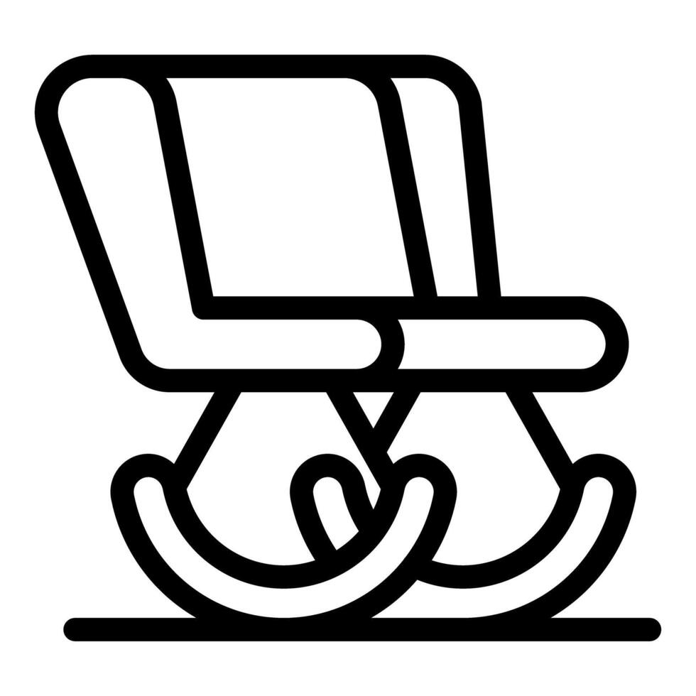 Two rocking chairs relaxing on porch swinging gently vector