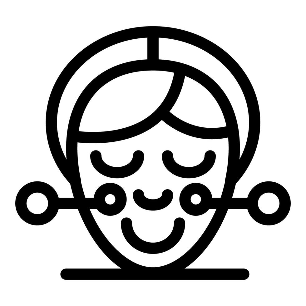 Beautician applying face lifting tool for facial rejuvenation vector