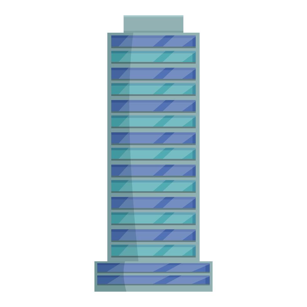 Modern glass skyscraper rising towards the sky vector