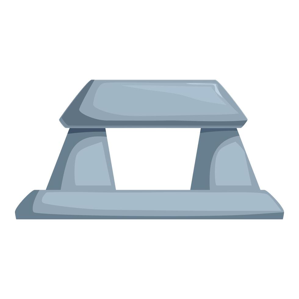 Stone dolmen representing ancient megalithic portal tomb vector