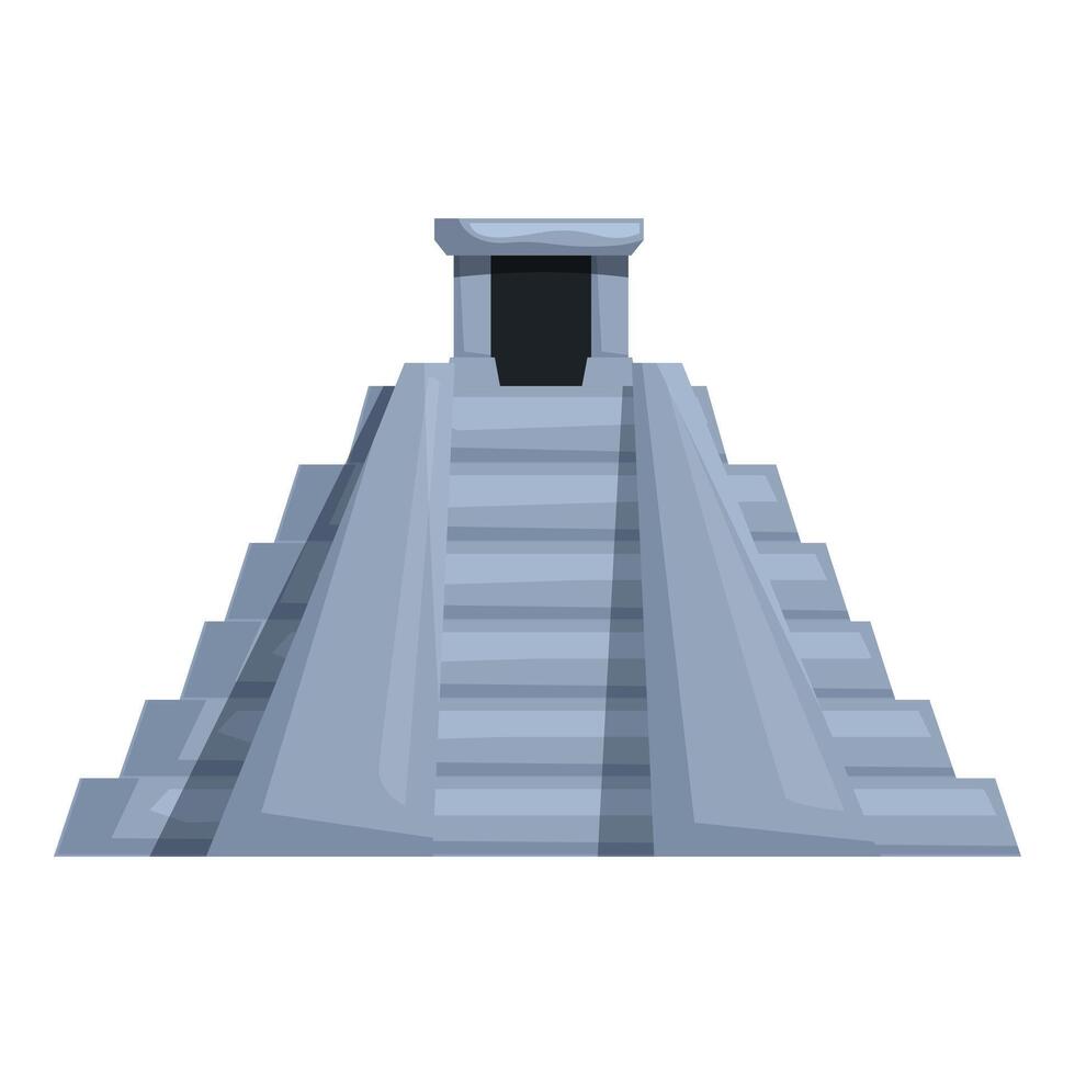 Majestic mayan pyramid stands tall in ancient city vector