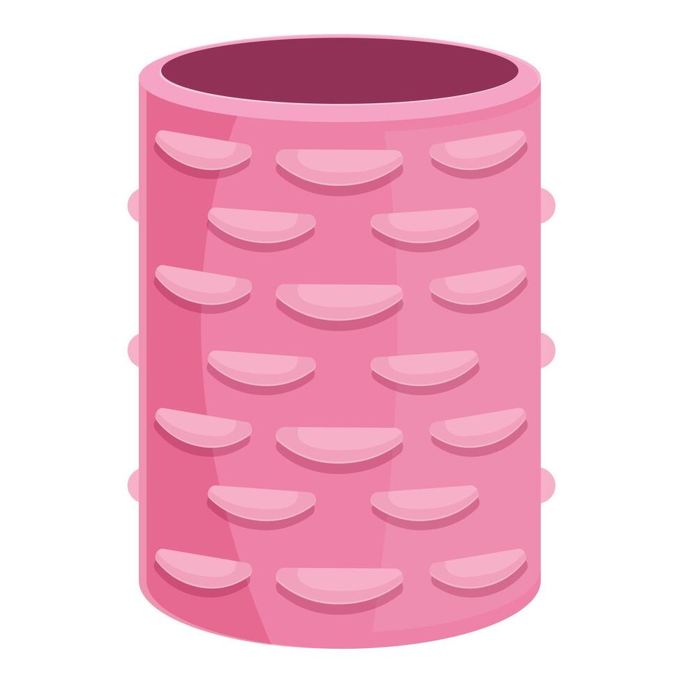 Pink hair curler creating volume and styling hair with ease vector