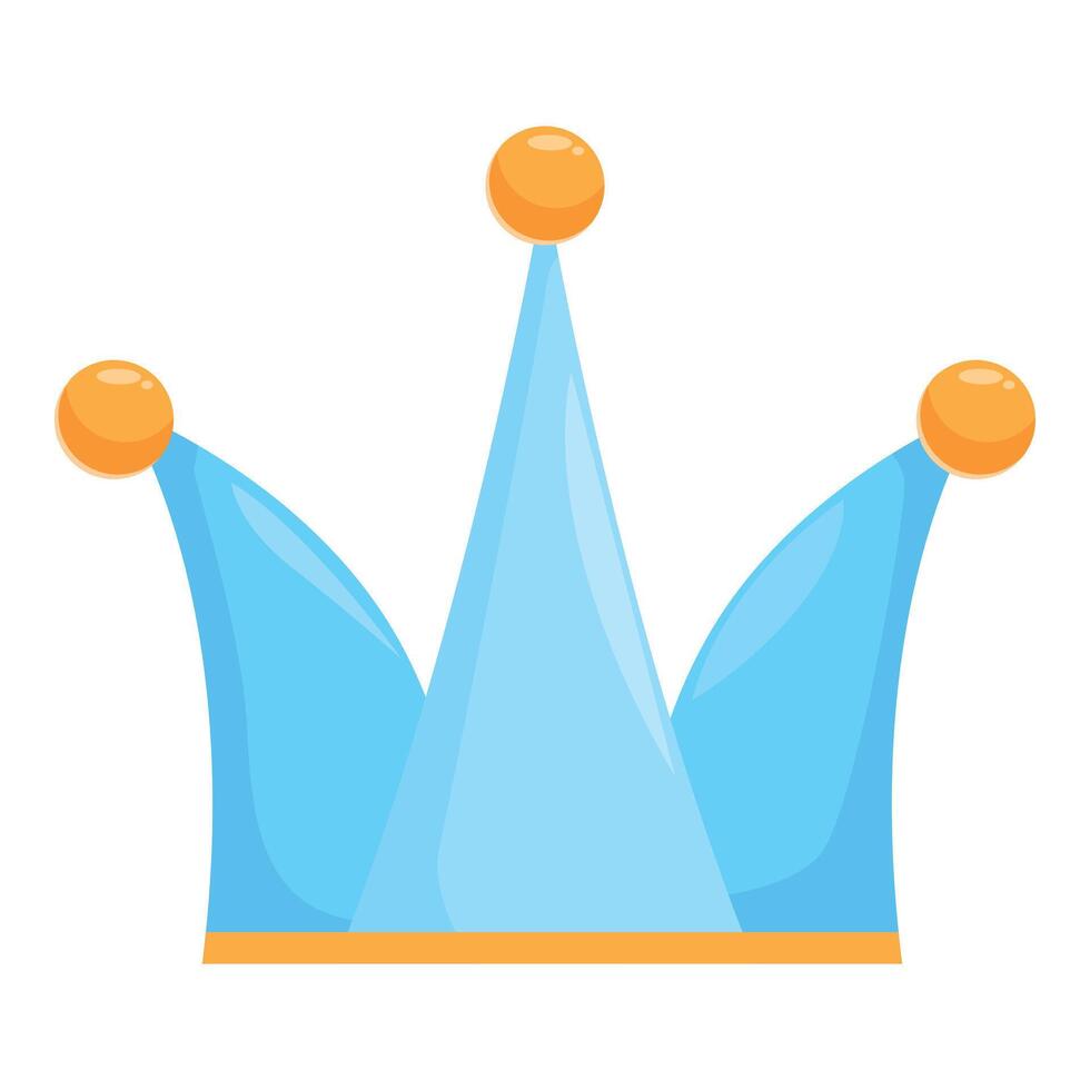 Light blue jester hat with orange balls representing foolishness and entertainment vector
