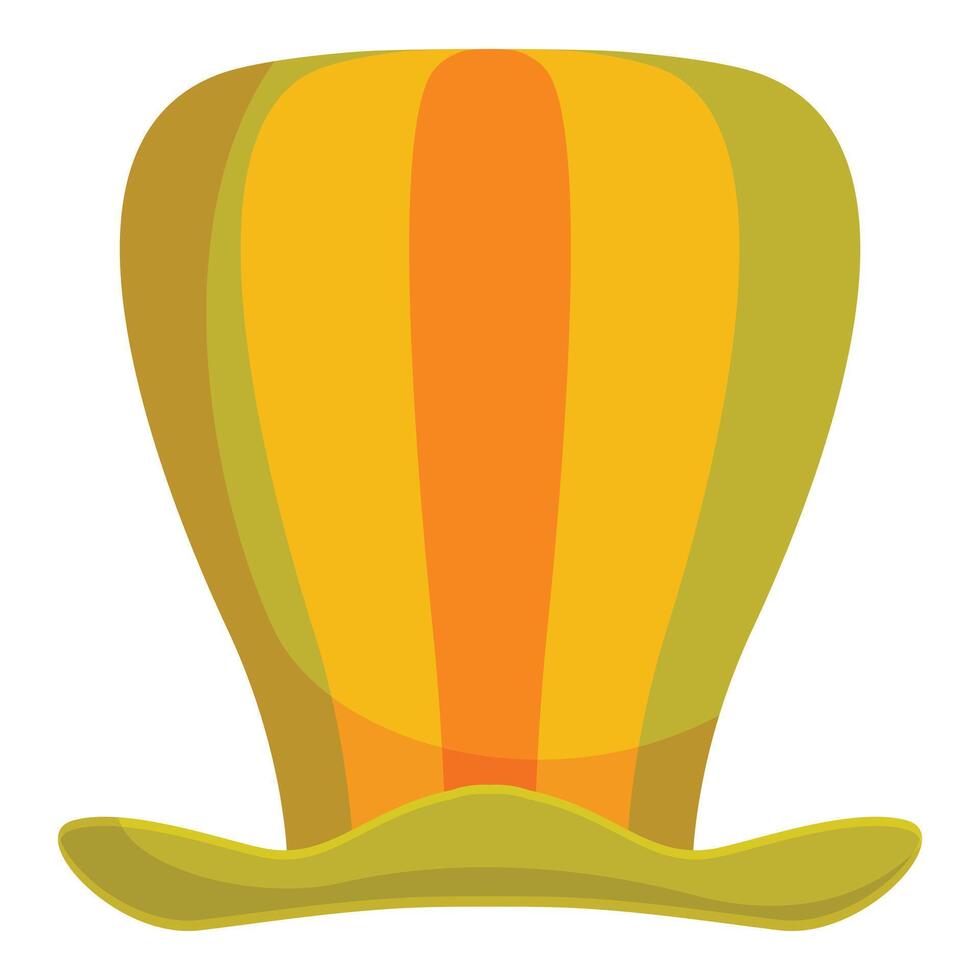 Colorful striped top hat celebrating special occasions vector