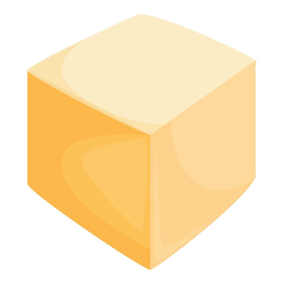 Fresh piece of butter representing healthy fats and culinary delights vector