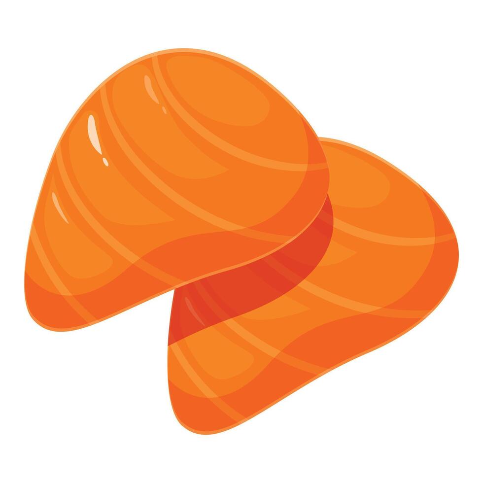 Two fresh salmon fillets forming appealing culinary composition vector
