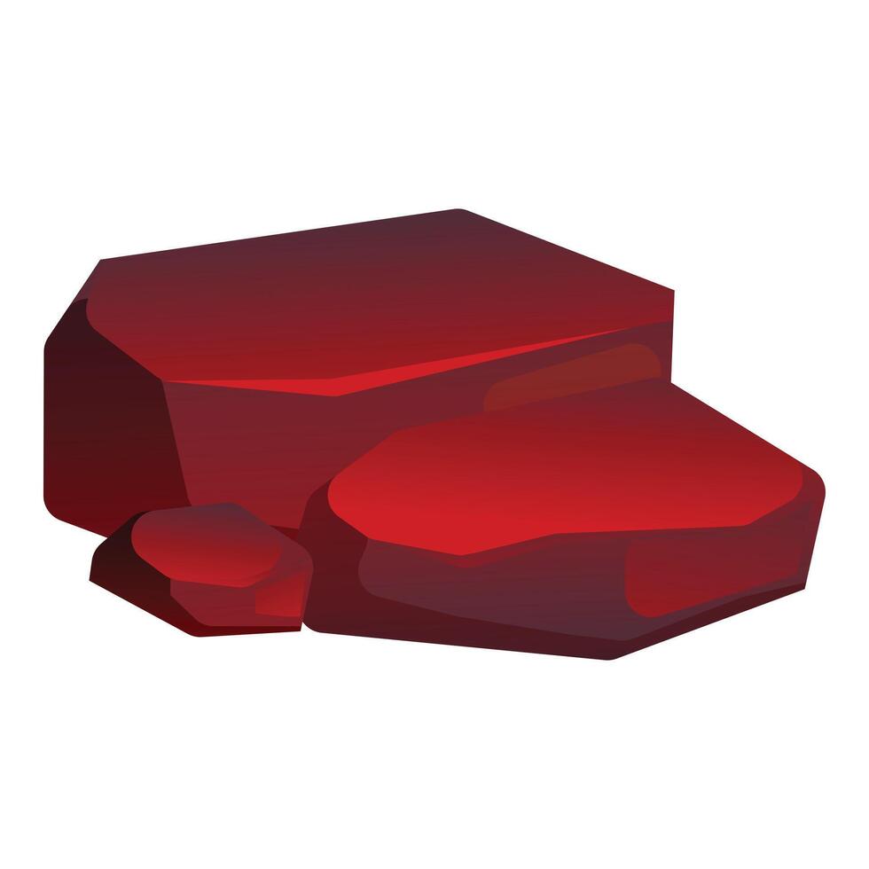 Red hot coal glowing with intense heat and energy vector