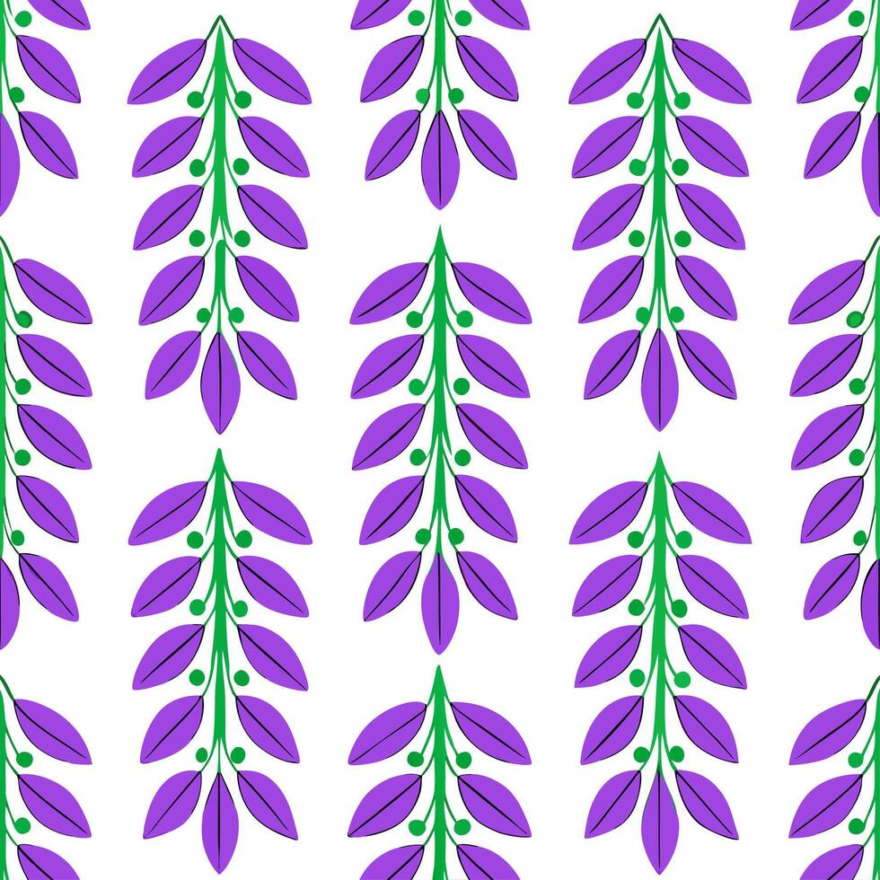 Geometric wisteria vines seamless tile pattern modern isolated white background perfect for contemporary branding packaging concept as Geometric wisteria vines seamless pattern on vector