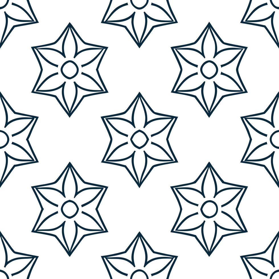 Geometric abstract shapes seamless tile pattern structured isolated white background perfect for modern textiles wallpapers concept as Geometric abstract shapes seamless pattern wi vector