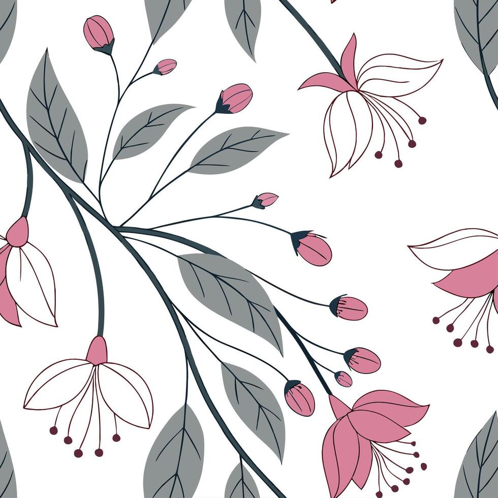 Floral mandala seamless tile pattern with symmetrical designs and vibrant hues for spiritual and decorative settings concept as Symmetrical designs with vibrant hues create floral vector