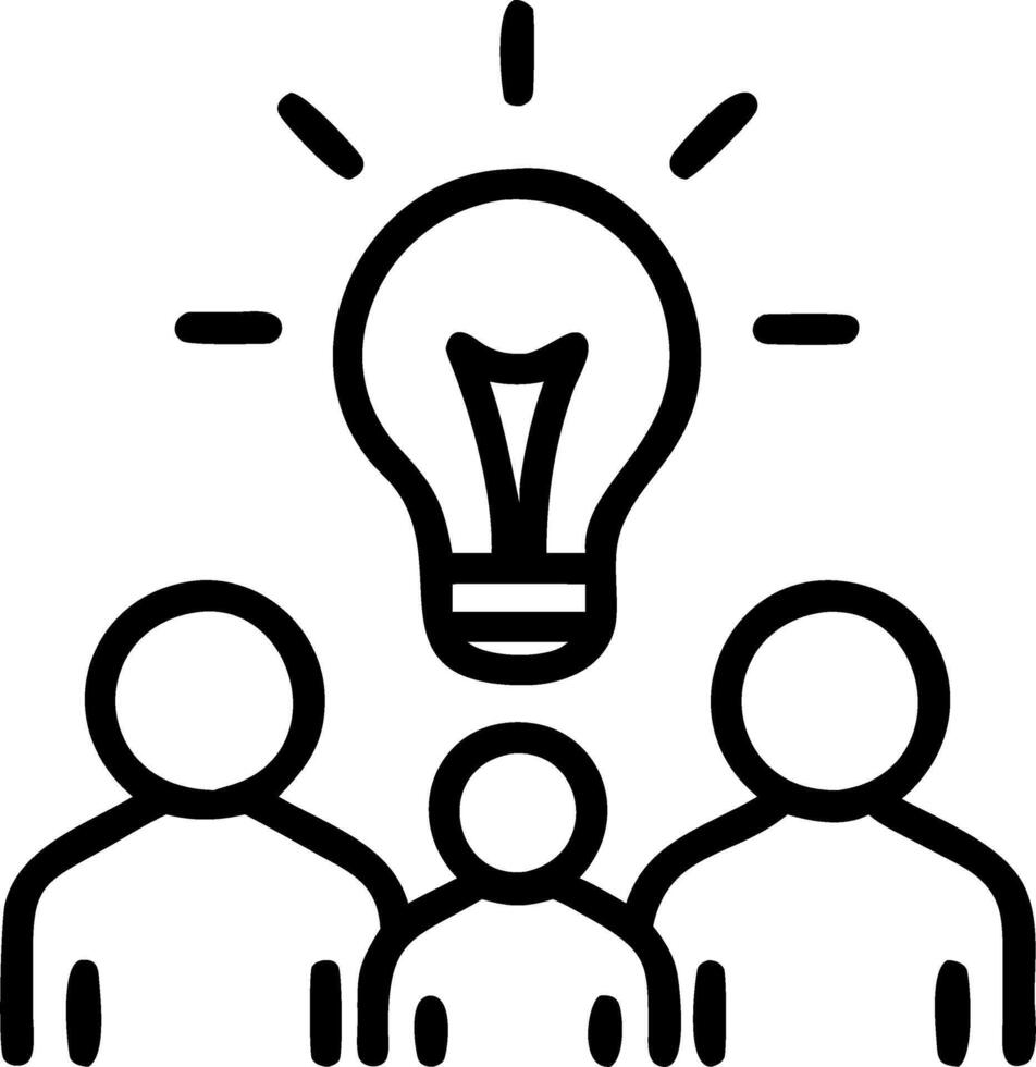 Energetic Idea Sharing in Open Workspace concept as An energetic team sharing ideas enthusiastically in an open modern workspace during a creative brainstorming session highlightin vector
