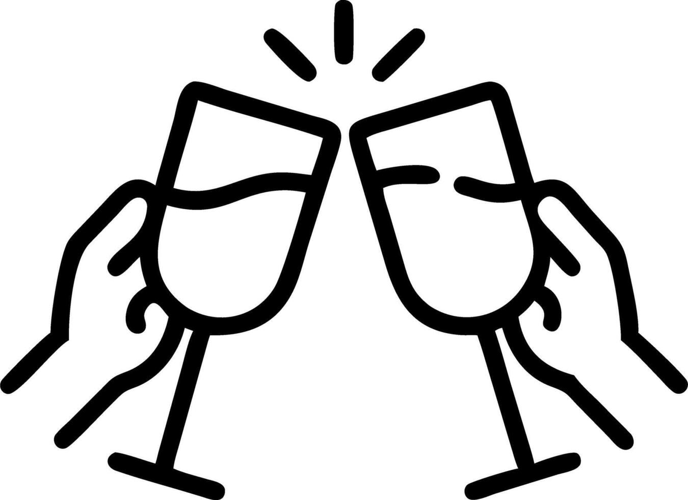 Candid Office Party Photo Coworkers Raising Glasses in Toast, Celebrating Team Success and Joy in a Lively Atmosphere Perfect Stock Image for Corporate Celebrations vector